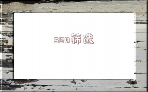 seo筛选(seo筛选关键词的网站)_云南黑帽se
